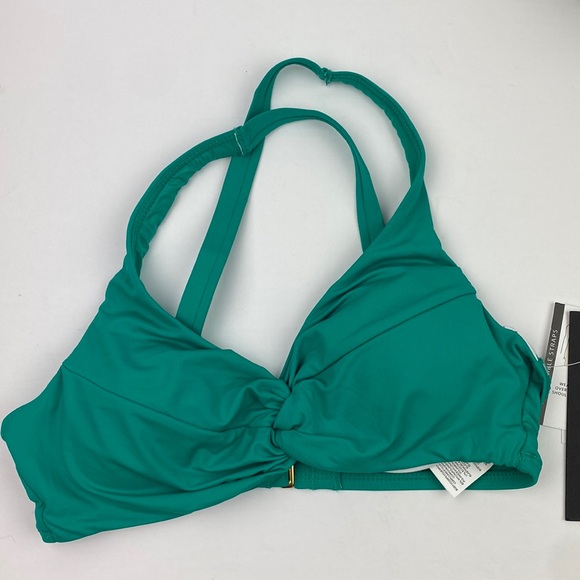 NWT La Blanca | Island Goddess Underwire Twist Bikini Top Emerald 4 - Picture 1 of 7